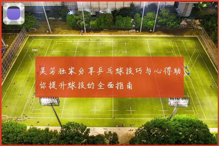 吴芳独家分享乒乓球技巧与心得助你提升球技的全面指南